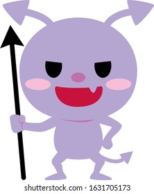 Illustration of an anthropomorphic virus 02