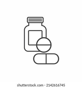 illustration of antibiotics, vector art.