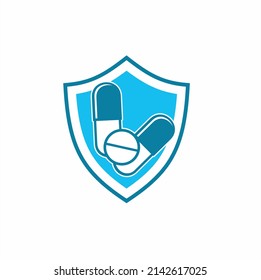 illustration of antibiotics, vector art.