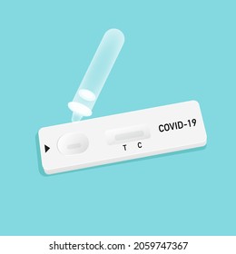 illustration Antigen test kits (ATK) for COVID-19