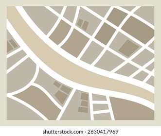Illustration of antique old map