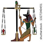 An illustration of Anubis