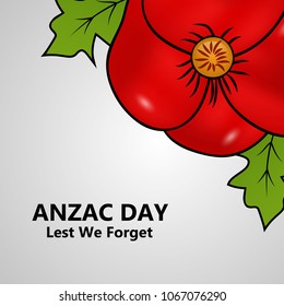 Illustration of Anzac Day background
