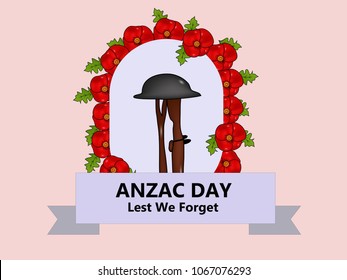 Illustration of Anzac Day background