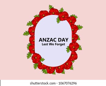 Illustration of Anzac Day background
