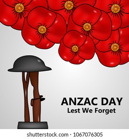 Illustration of Anzac Day background