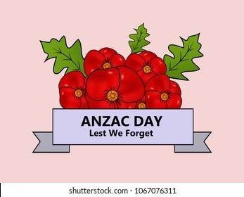 Illustration of Anzac Day background