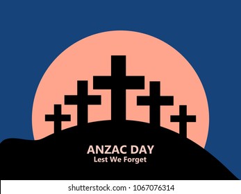 Illustration of Anzac Day background