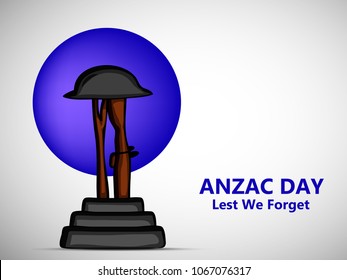Illustration of Anzac Day background