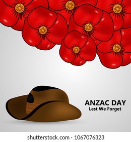 Illustration of Anzac Day background