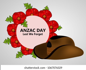 Illustration of Anzac Day background