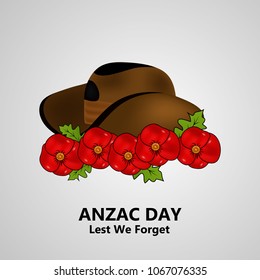 Illustration of Anzac Day background