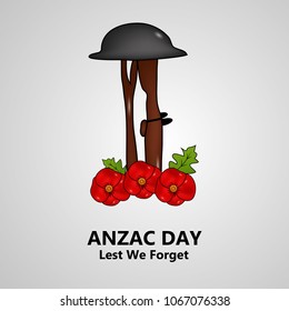 Illustration of Anzac Day background