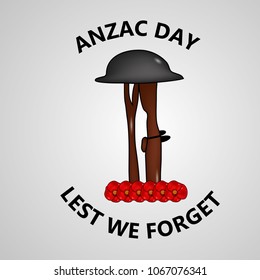 Illustration of Anzac Day background