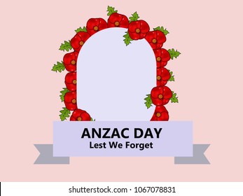 Illustration of Anzac Day background