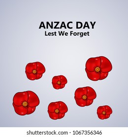 Illustration of Anzac Day background