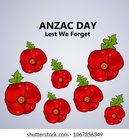 Illustration of Anzac Day background