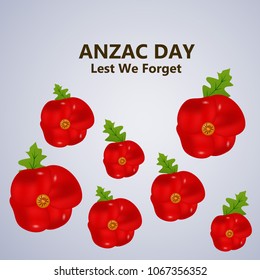 Illustration of Anzac Day background