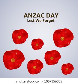Illustration of Anzac Day background