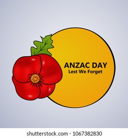 Illustration of Anzac Day background