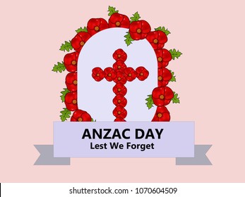 Illustration of Anzac Day background