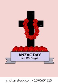 Illustration of Anzac Day background
