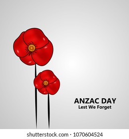 Illustration of Anzac Day background