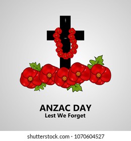 Illustration of Anzac Day background