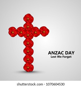 Illustration of Anzac Day background