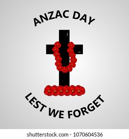 Illustration of Anzac Day background
