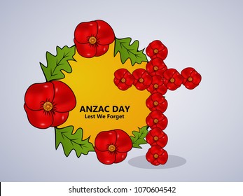 Illustration of Anzac Day background