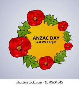 Illustration of Anzac Day background