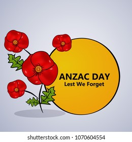 Illustration of Anzac Day background