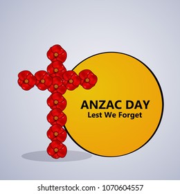 Illustration of Anzac Day background