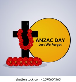 Illustration of Anzac Day background