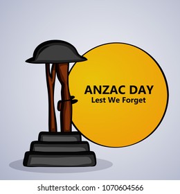 Illustration of Anzac Day background