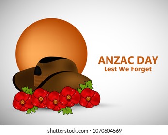 Illustration of Anzac Day background