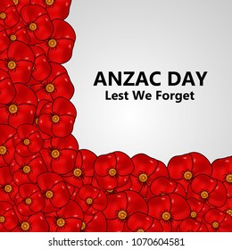 Illustration of Anzac Day background