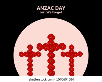 Illustration of Anzac Day background