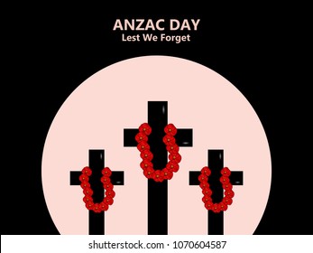 Illustration of Anzac Day background
