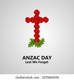 Illustration of Anzac Day background