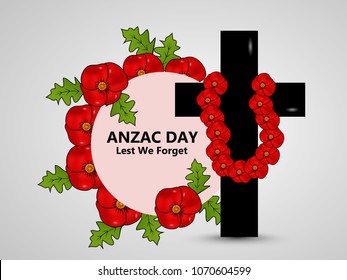 Illustration of Anzac Day background