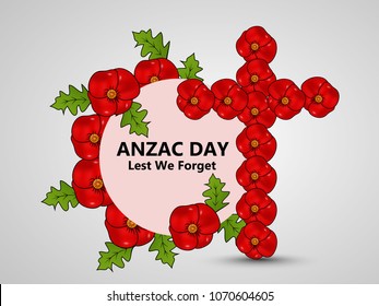 Illustration of Anzac Day background