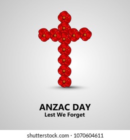 Illustration of Anzac Day background