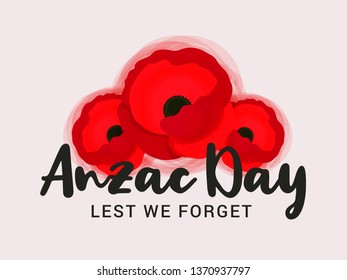 Illustration Of anzac Day Background.