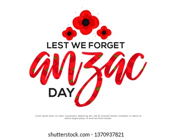 Illustration Of anzac Day Background.