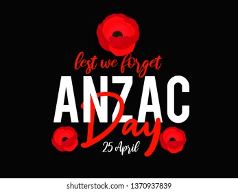 Illustration Of anzac Day Background.