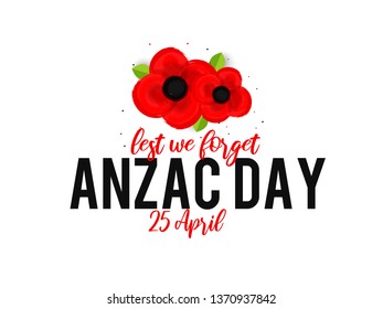 Illustration Of anzac Day Background.