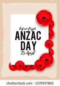 Illustration Of anzac Day Background.