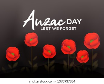 Illustration Of anzac Day Background.